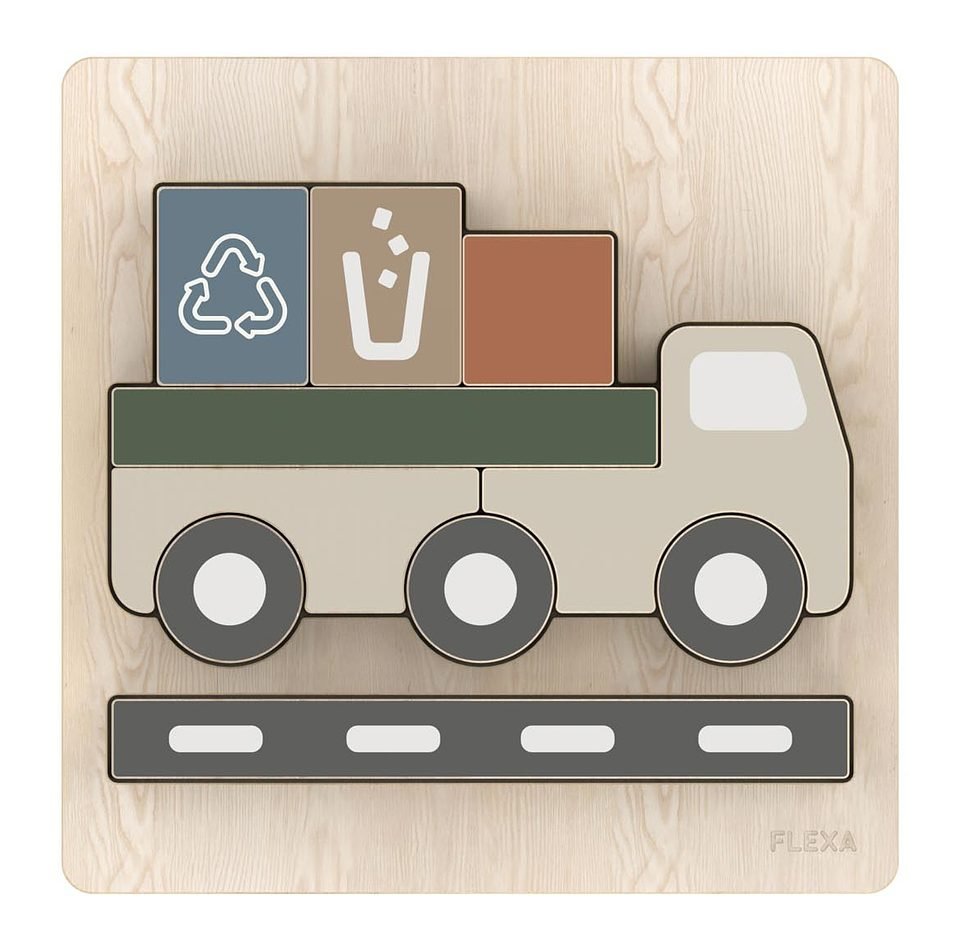 Flexa - Play - Puzzle. LKW - Warm Grey - Lolli & Pop