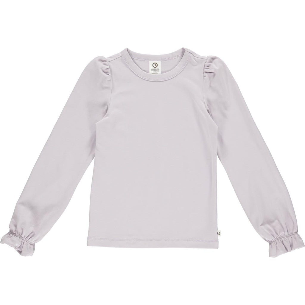 Müsli - Cozy me frill l/s T - Soft lilac - Lolli & Pop